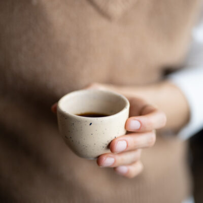 handmade ceramic espresso mug