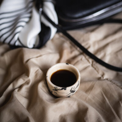 marbled ceramic espresso cup