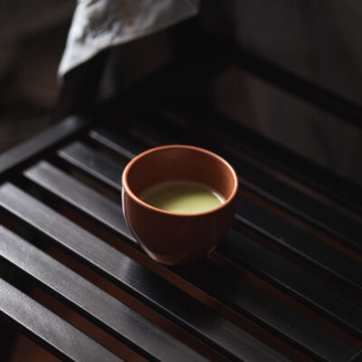 warm brown ceramic coffee cup