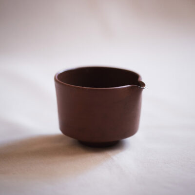 dark brown matcha bowl